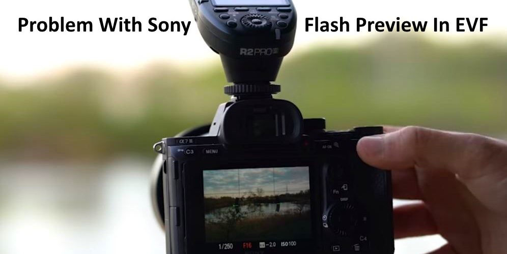 Problem With Sony Cameras Flash Preview In EVF Electronic Viewfinder