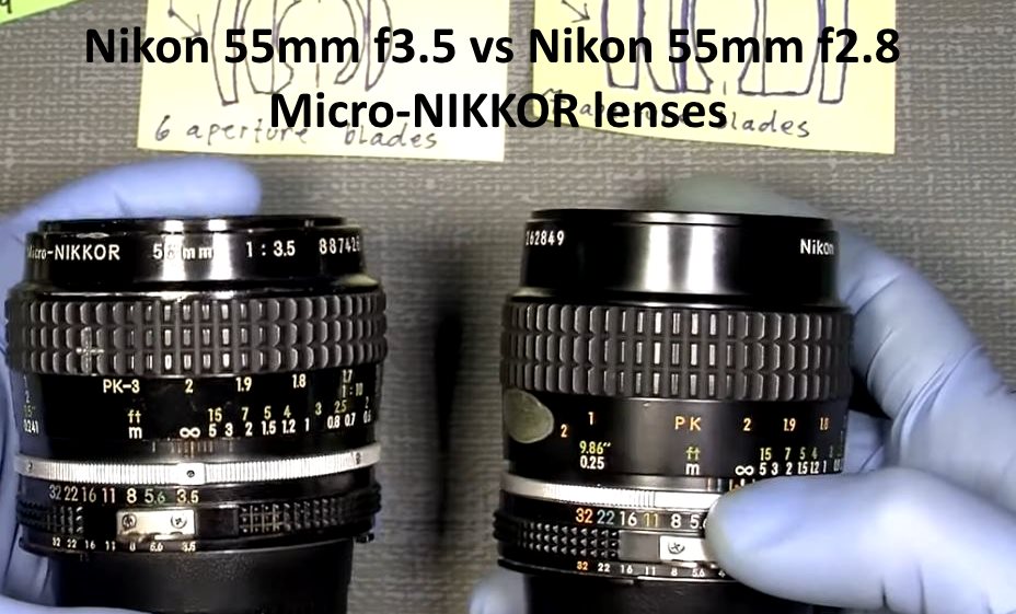 Nikon 55mm f3.5 vs Nikon 55mm f2.8 Micro-NIKKOR lenses