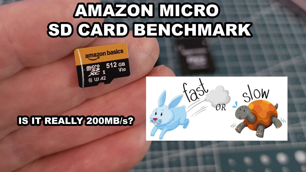 Amazon Basics Micro SD Card Speed Test 200MB/s V30 A2 Benchmark
